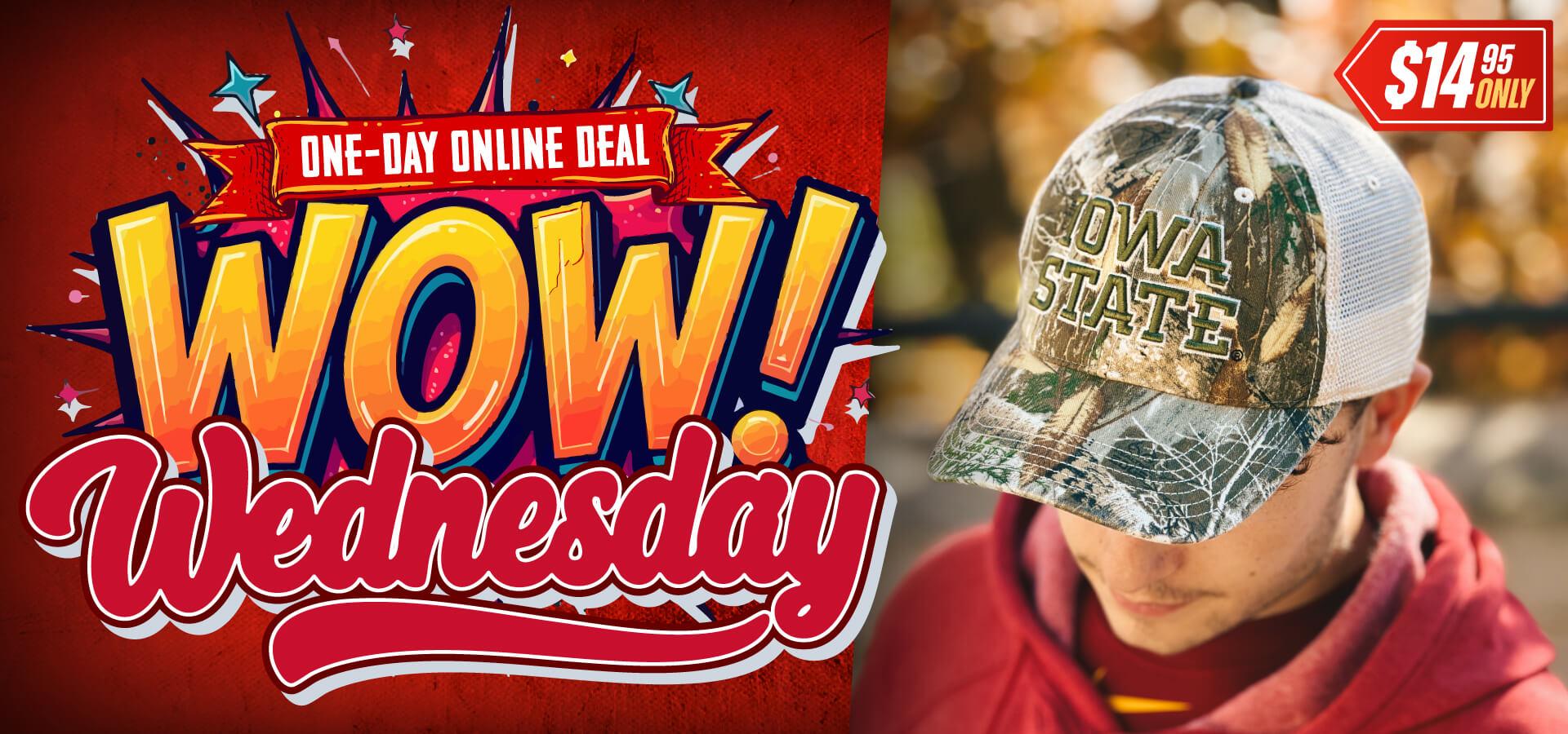 One-day Online Deal • WOW Wednesday • $14.95